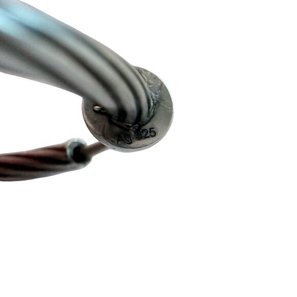 Gucci Enamel Cross Motif Hoop Earrings with Pouch, Box & Booklet - Picture 8 of 11